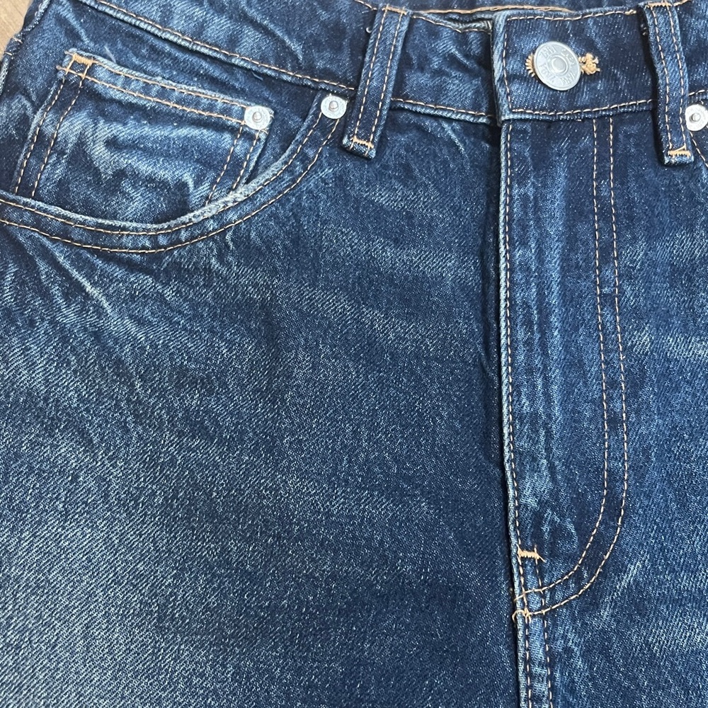 Zara Dark Blue Relaxed Jeans - Picture 2 of 6